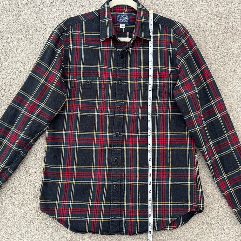Duplicate Listing J.Crew Charcoal Grey & Red Plaid Long Sleeve Button Down Shirt - Picture 7 of 11